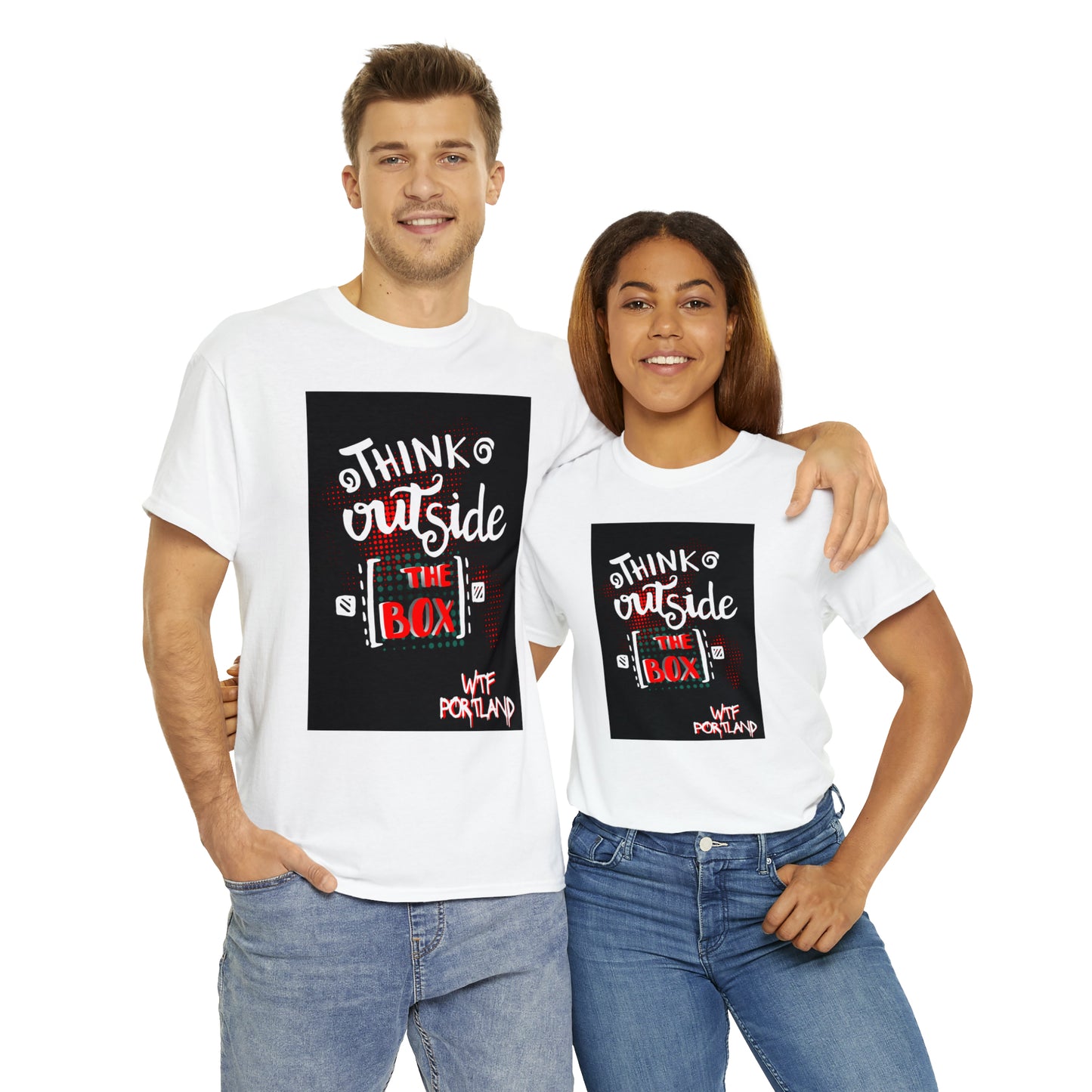 WTF PORTLAND - "Think Outside The Box" T-Shirt