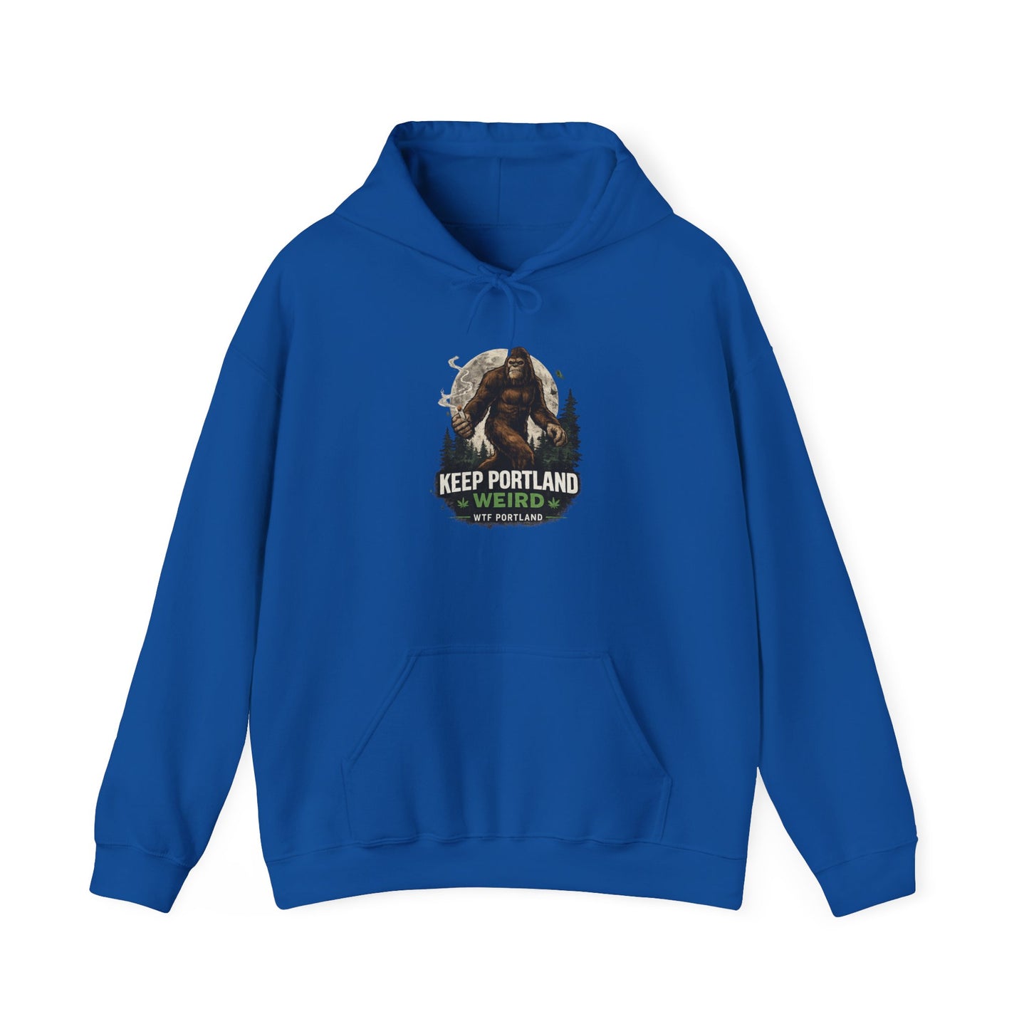 Keep Portland Weird Hoodie – Bigfoot Graphic Pullover for Portland Fans