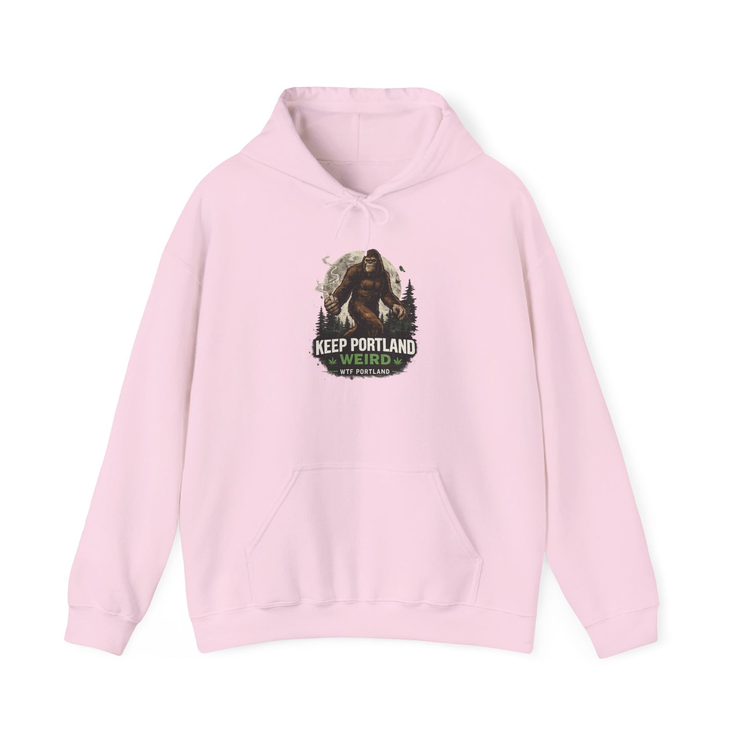Keep Portland Weird Hoodie – Bigfoot Graphic Pullover for Portland Fans