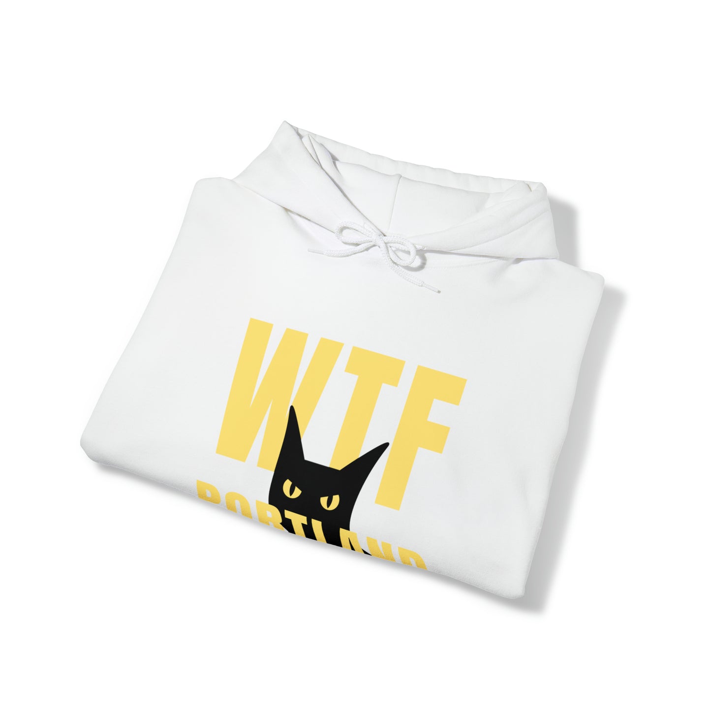 WTF PORTLAND - BLACK CAT HOODIES